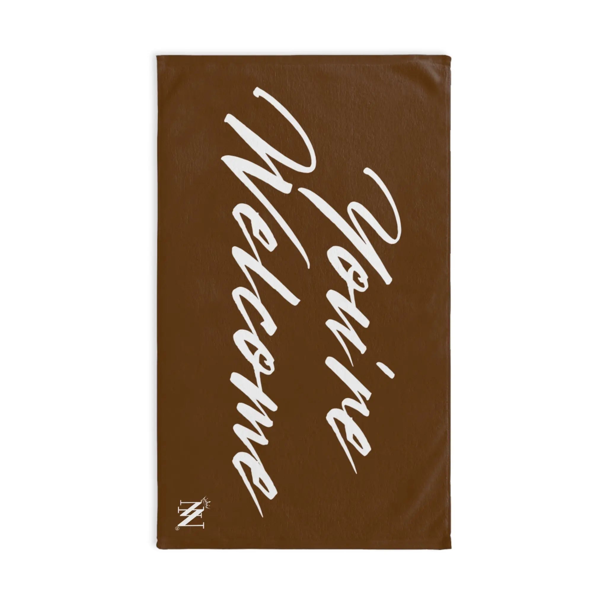Simply You’re Welcome Brown Cum Towel