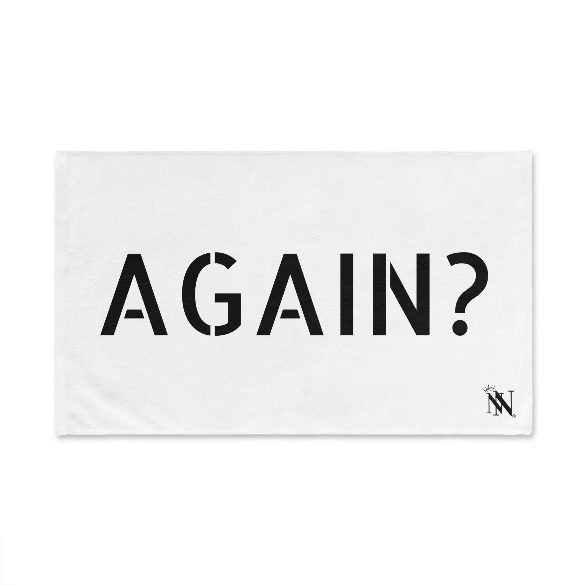 Again? White | Mix & Match Classic Fun-Flirty Lovers’ Towels