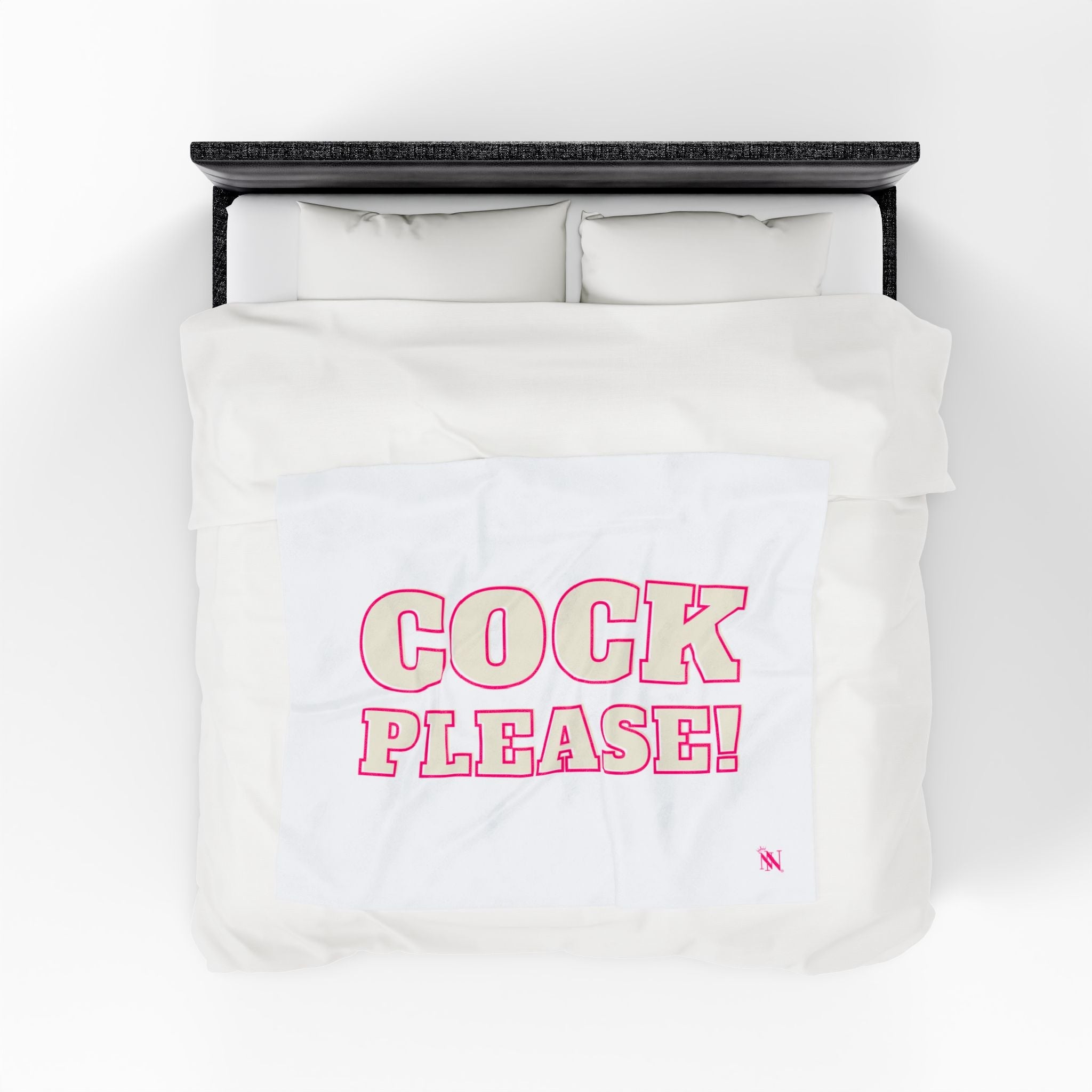 Pink Cock Please! | Mix & Match Soft Fun-Flirty Lovers’ Blankets