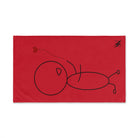 Stick Man Heart Balloon Red | Mix & Match Classic Fun-Flirty Lovers’ Towels
