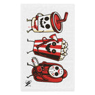 Scary Movie Night Junk Food | Mix & Match Soft Fun-Flirty Lovers’ Towels