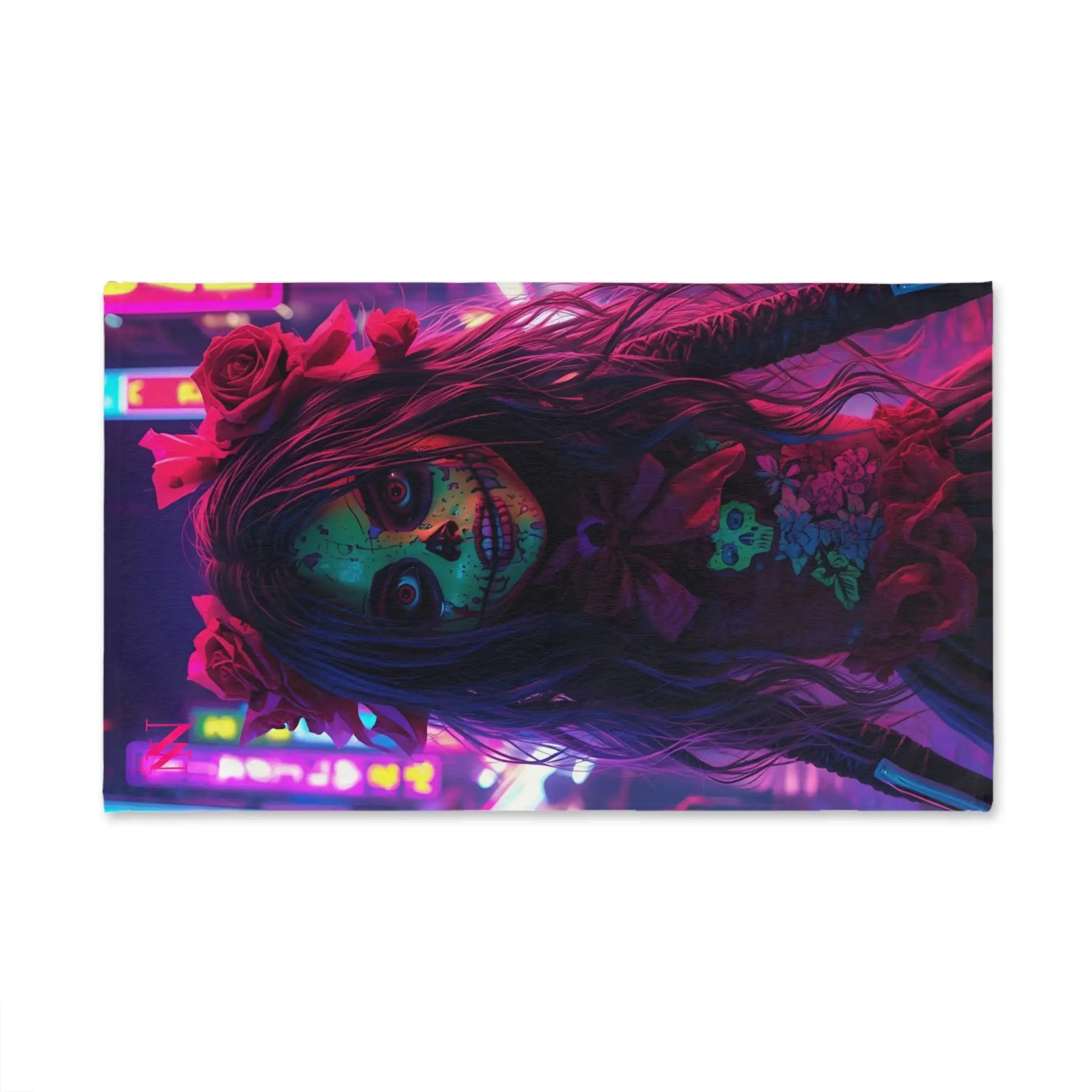El Día de los Muertos Doll Graphic | Mix & Match Original Fun-Flirty Lovers’ Towels
