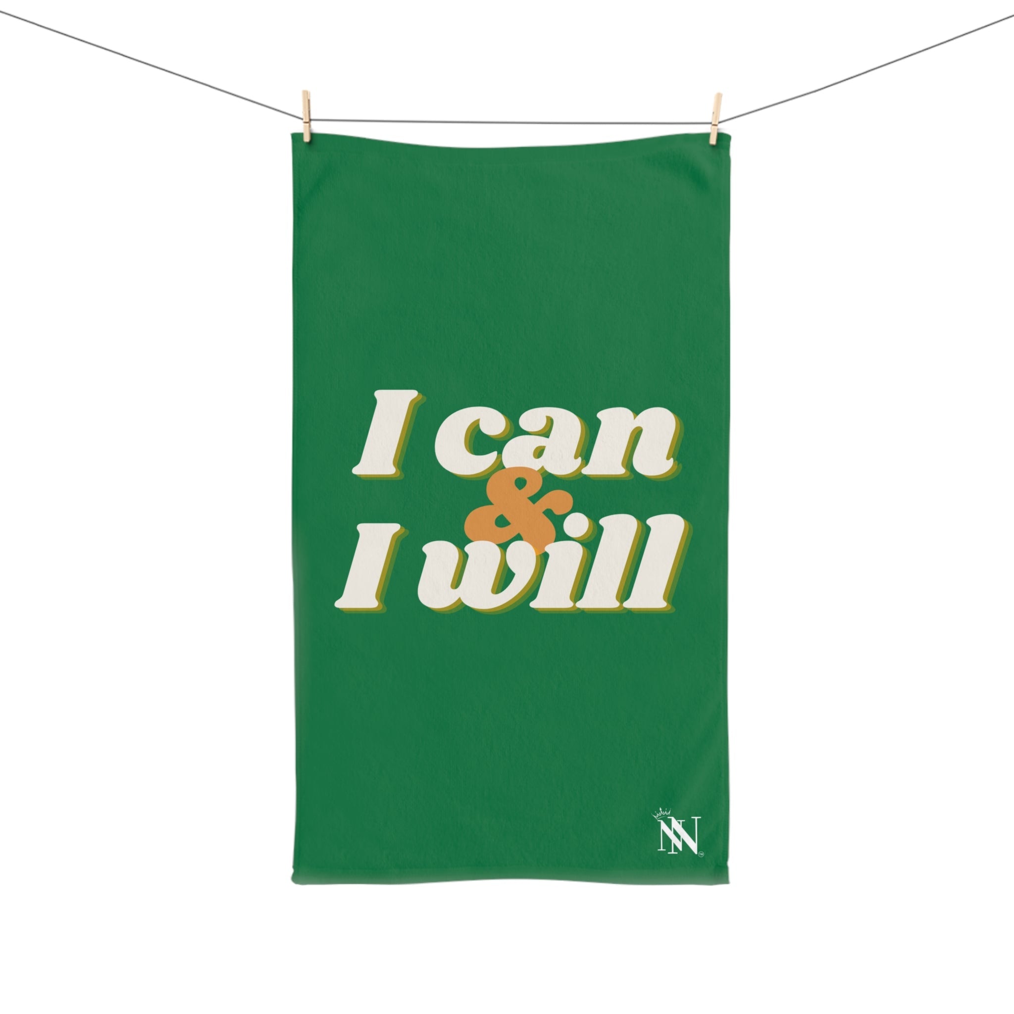 I Can Will Green | Mix & Match Original Fun-Flirty Lovers’ Towels
