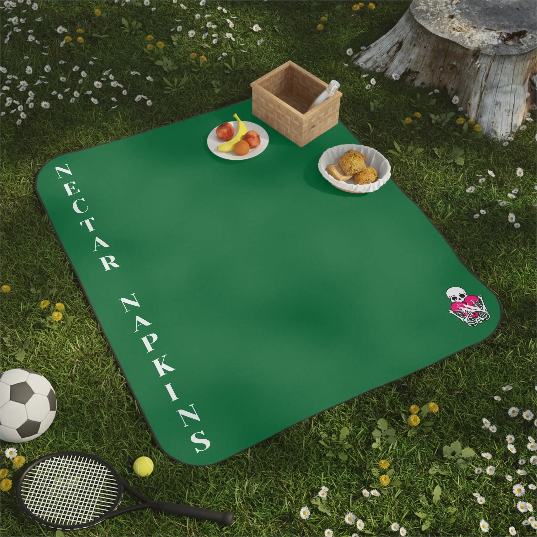 Nectar Napkins Brand Green Water-Resistant Sex Blanket