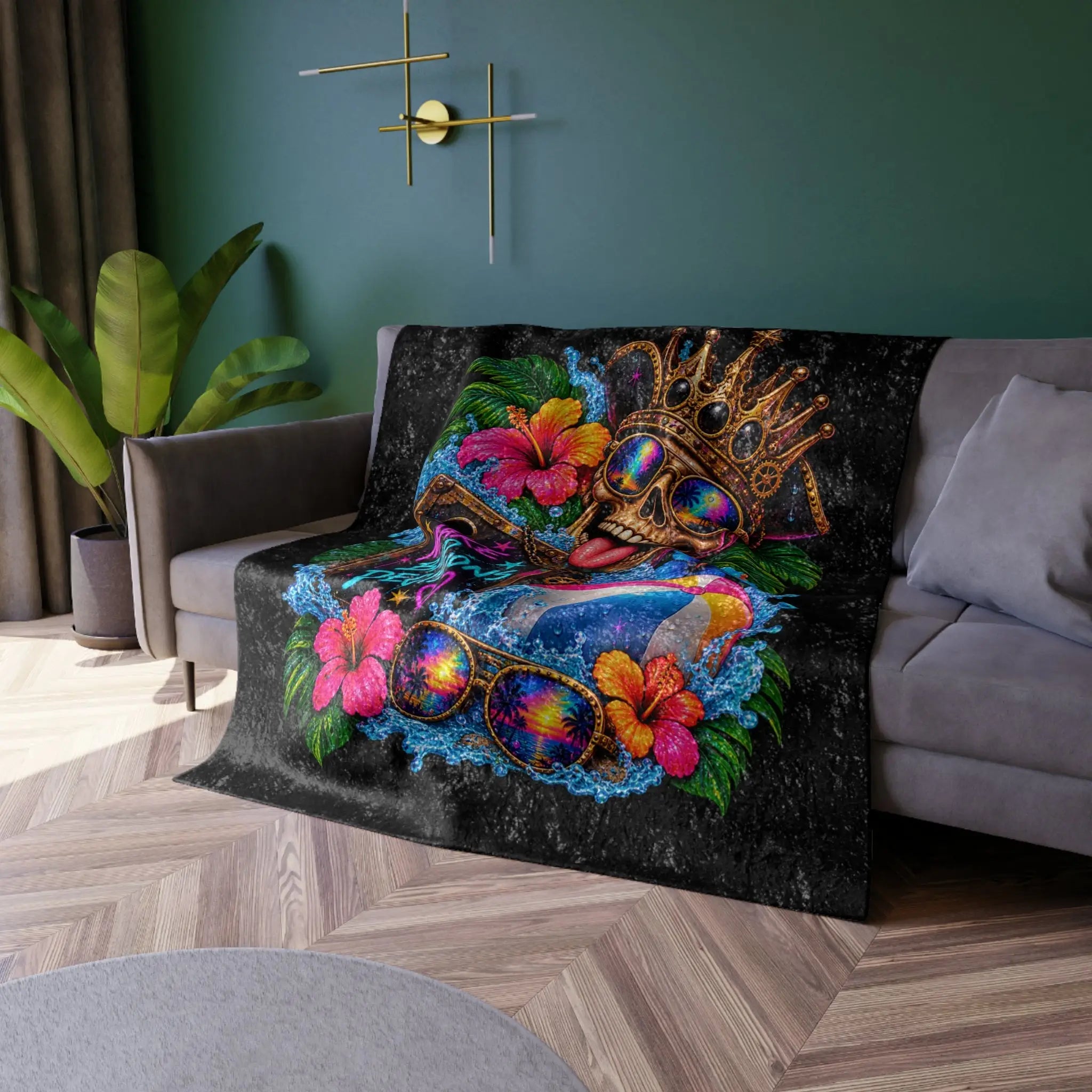 Make Bad Decisions Beach Day Crushed Velvet Blanket