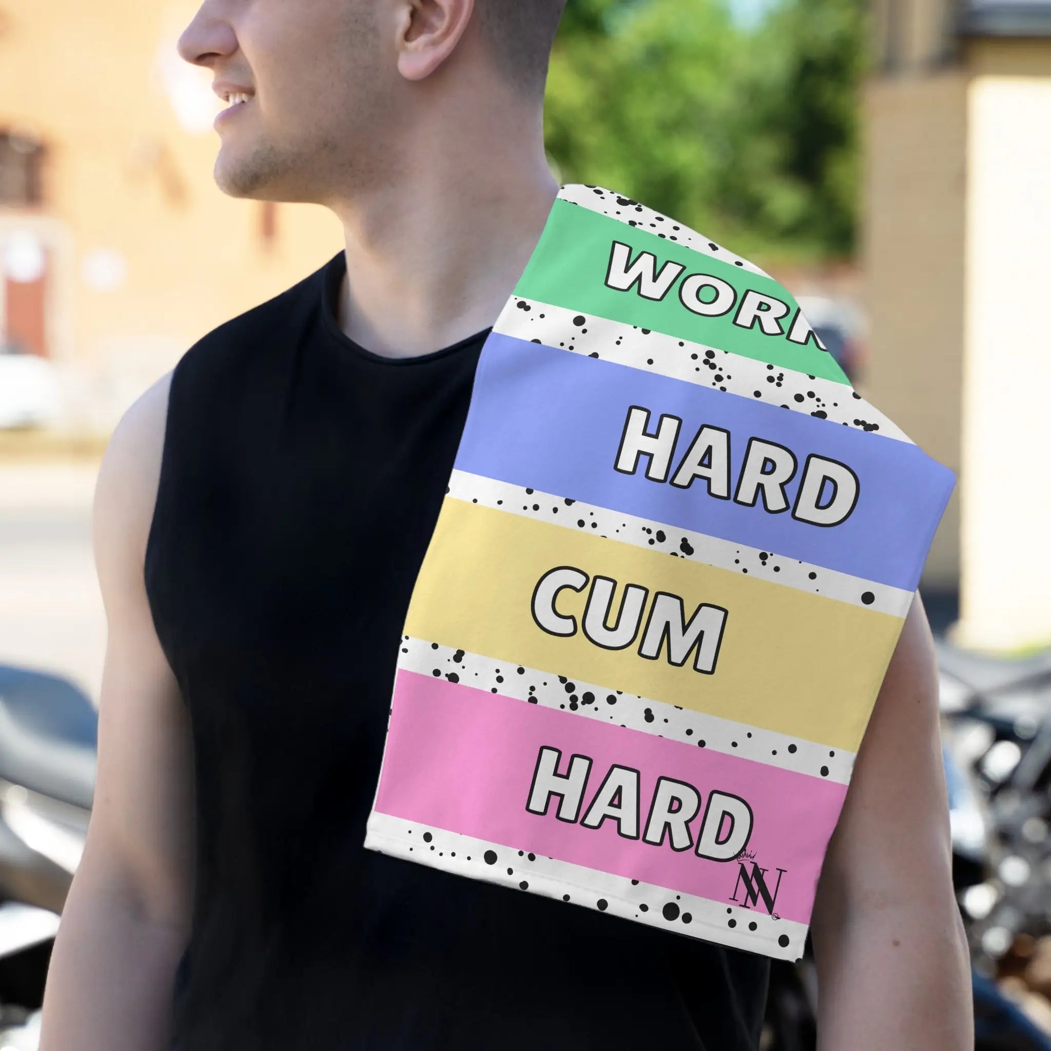 Work Hard Cum Hard | Mix & Match Soft Fun-Flirty Lovers’ Towels