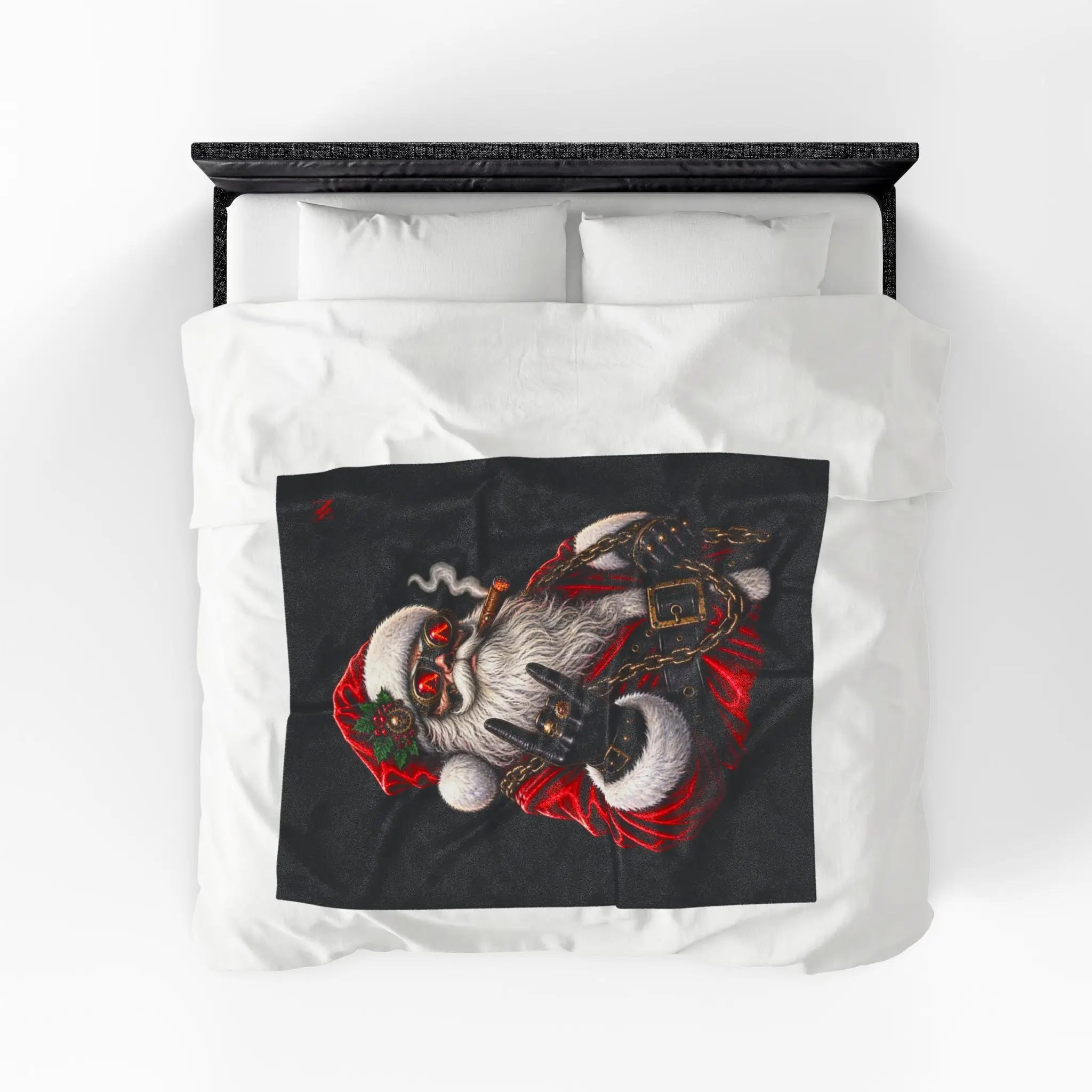Santa in Chains Christmas | Nectar Napkins Fun-Flirty Lovers’ Blankets