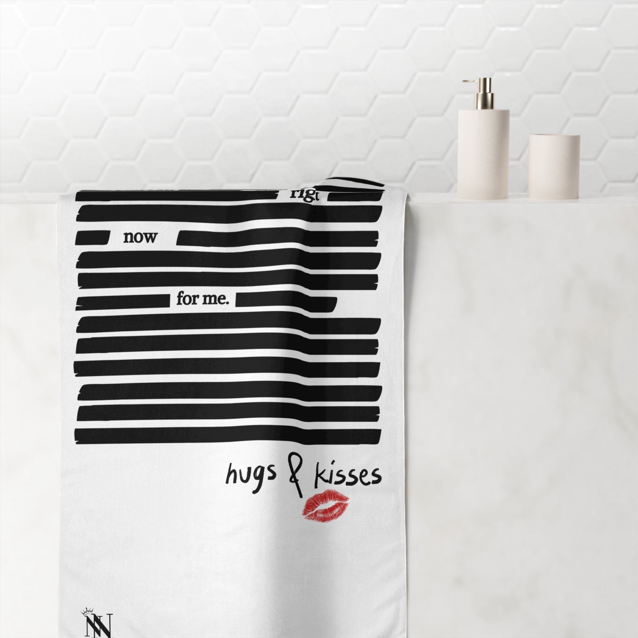 Let Me Be Clear... | Mix & Match XL Fun-Flirty Lovers’ Towels