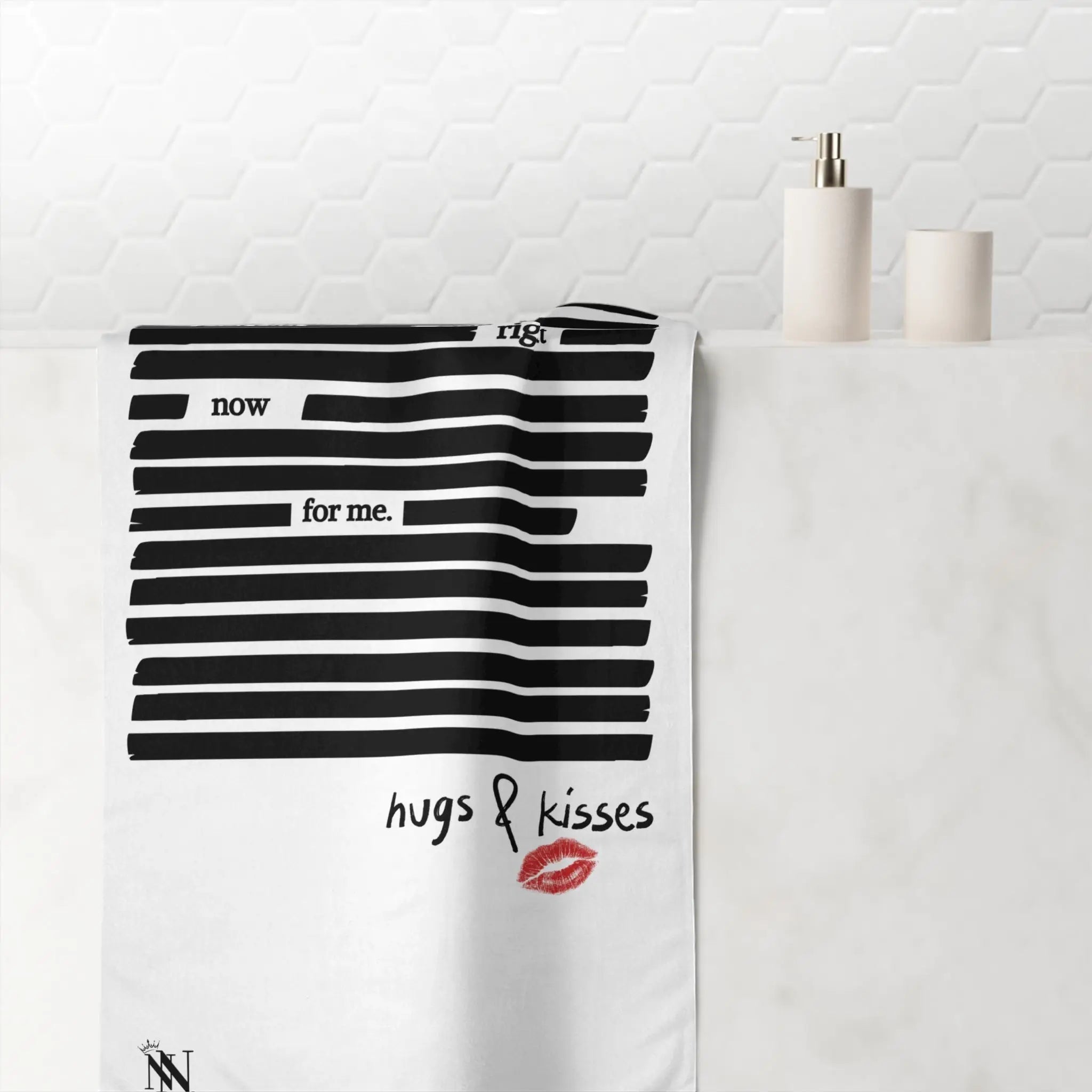 Let Me Be Clear... | Mix & Match XL Fun-Flirty Lovers’ Towels