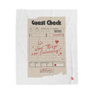 Good Things Are Cumming! Vintage Guest Check | Mix & Match Velveteen Fun-Flirty Lovers’ Blankets