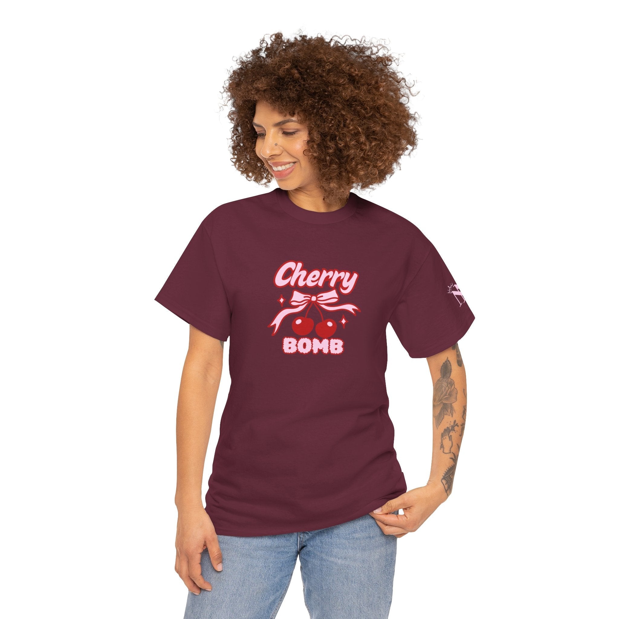 Cherry Bomb | Mix & Match Cotton Unisex Fun-Flirty Lovers’ T-Shirts