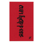 Cum Happens Red | Mix & Match Soft Fun-Flirty Lovers’ Towels