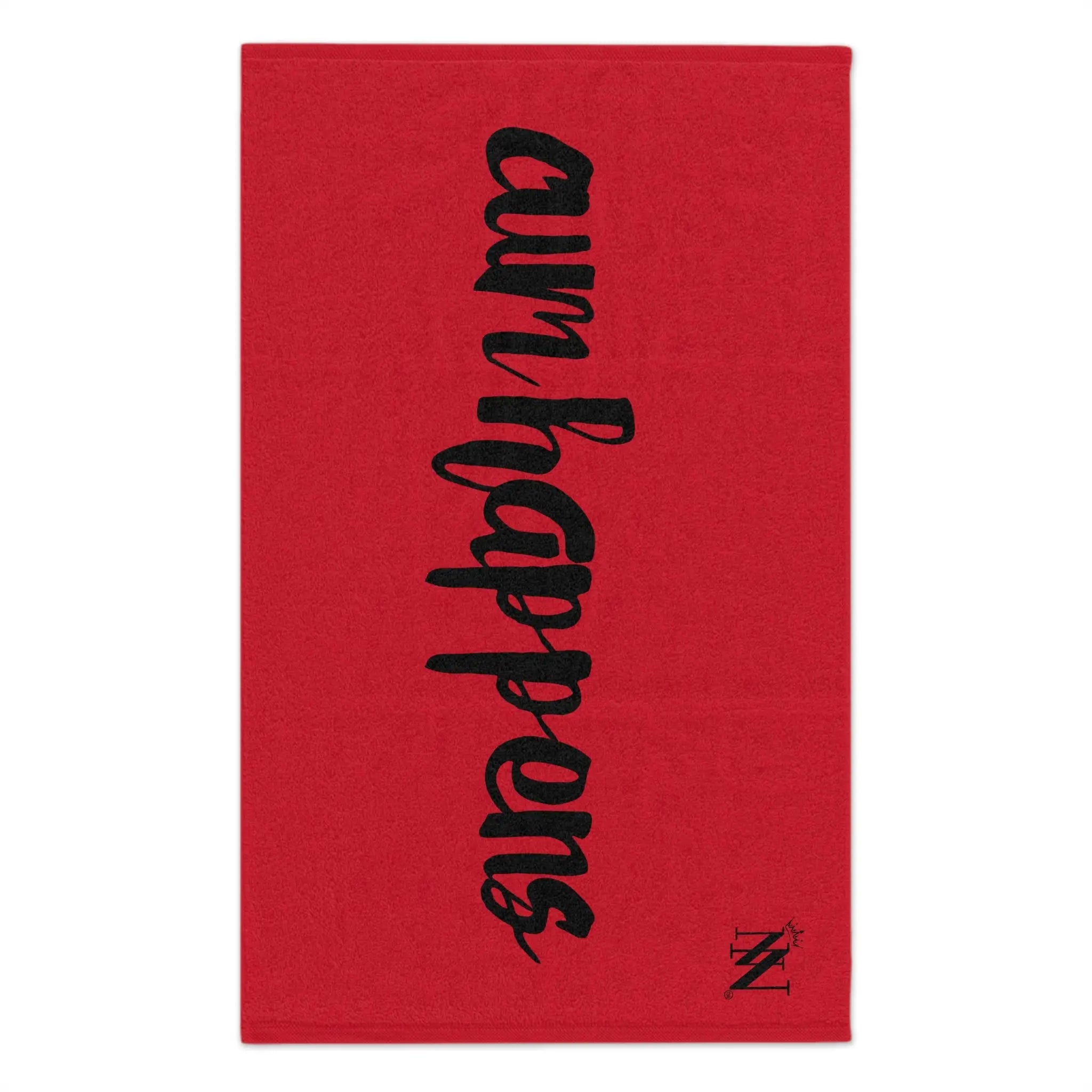 Cum Happens Red | Mix & Match Soft Fun-Flirty Lovers’ Towels