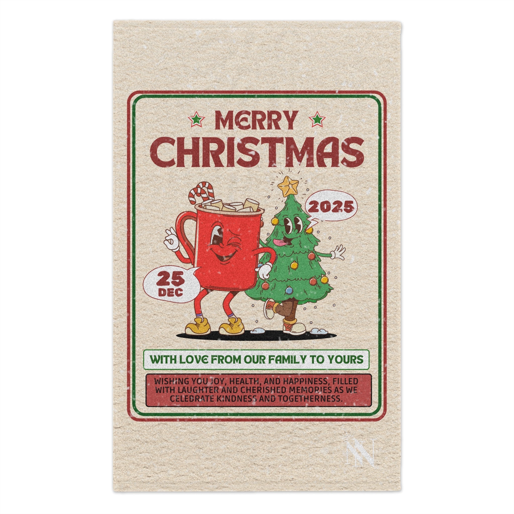 Christmas Card | Mix & Match Soft Fun-Flirty Lovers’ Towels