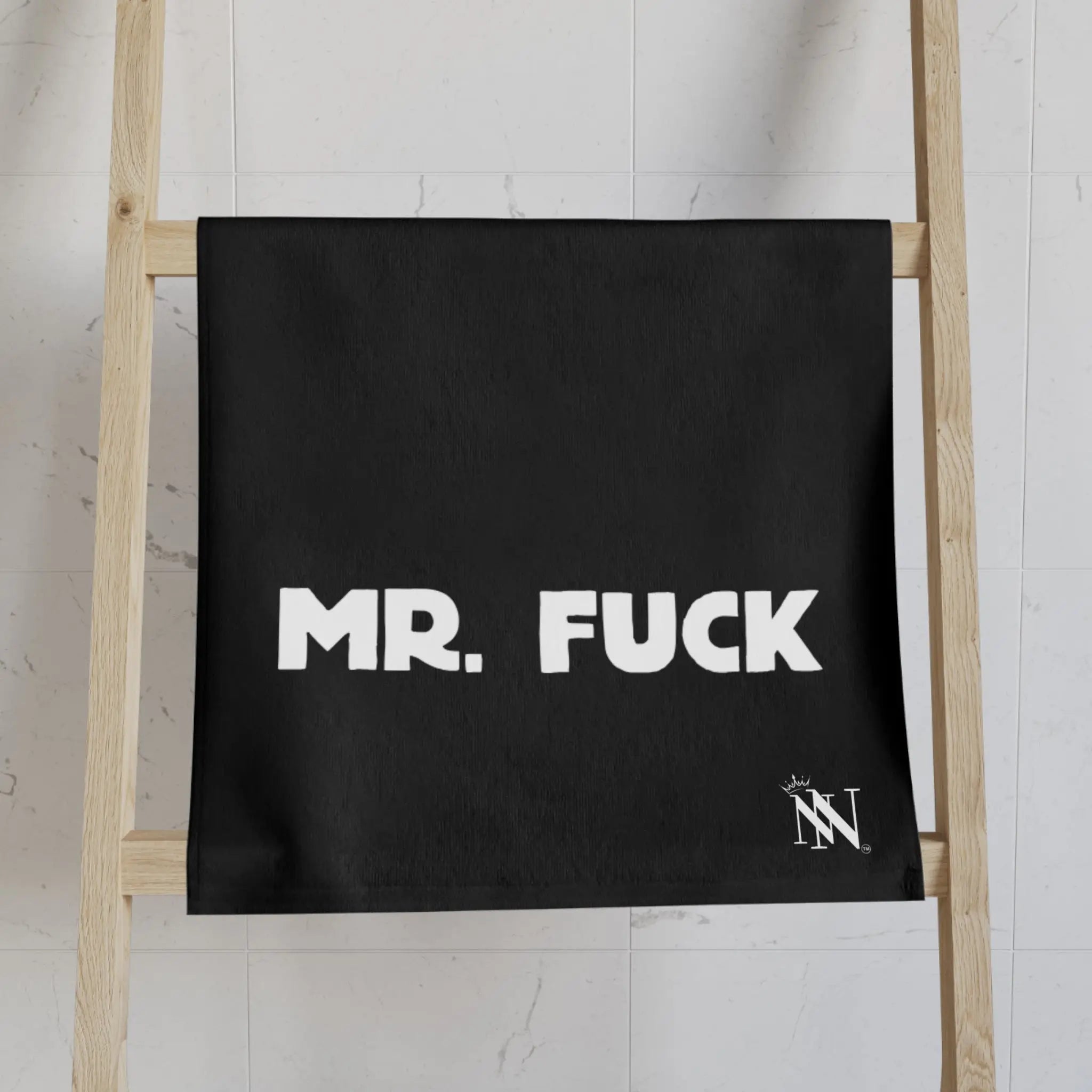 Mr. Mrs. Fuck Shareable Sides Black Cum Towel