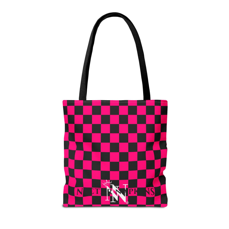 Signature Pink Black Checkers | Mix & Match Fun-Flirty Lovers’ Totes