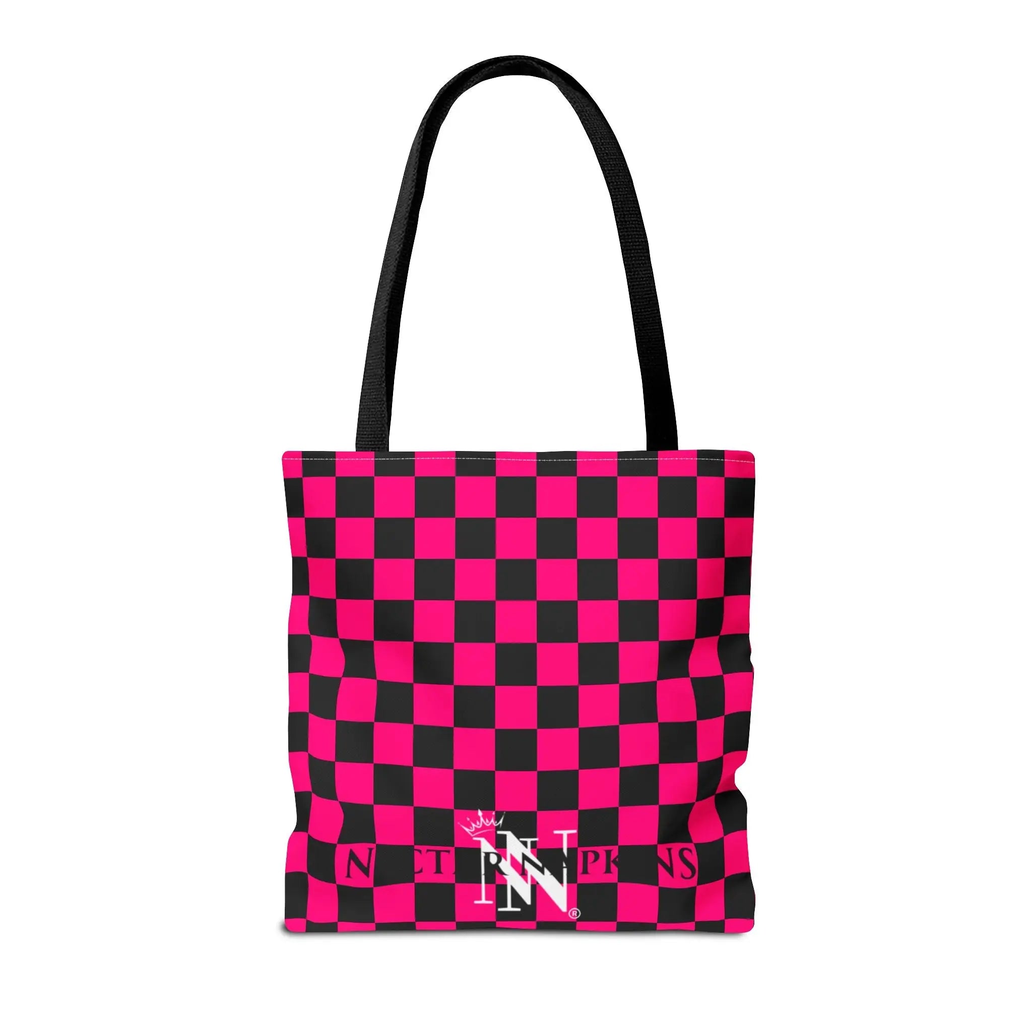 Signature Pink Black Checkers | Mix & Match Fun-Flirty Lovers’ Totes