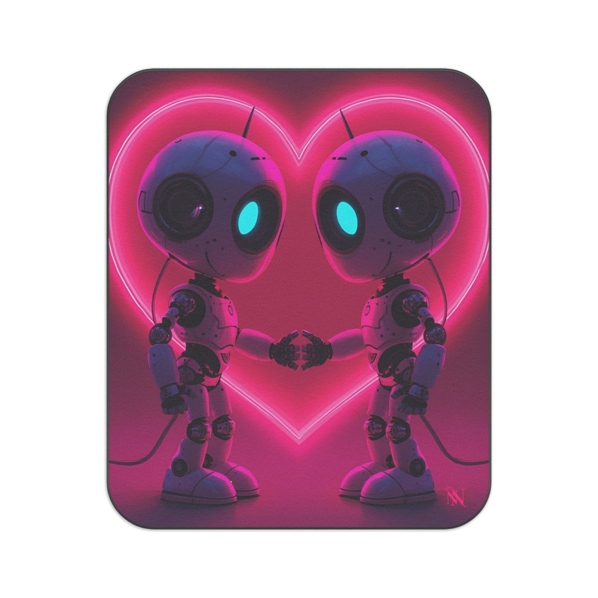 AI Robot Love | Mix Match Fun-Flirty Lovers’ Water-Resistant Blankets