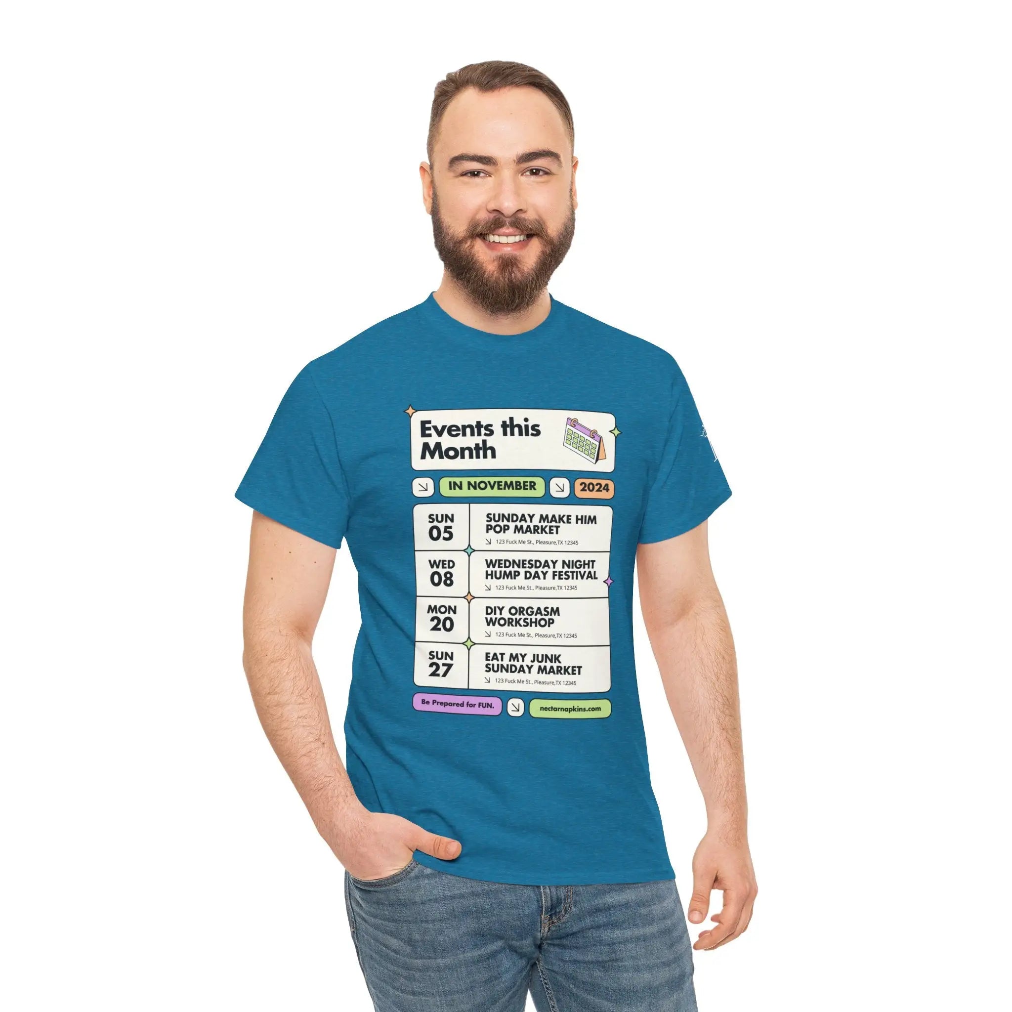 Events this Month | Mix & Match 100% Cotton Unisex Fun-Flirty Lovers’ Tees
