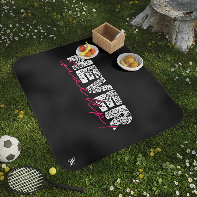 Never Give Up | Mix Match Fun-Flirty Lovers’ Water-Resistant Blankets