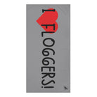 I Love Floggers! Grey | Mix & Match XL Fun-Flirty Lovers’ Towels