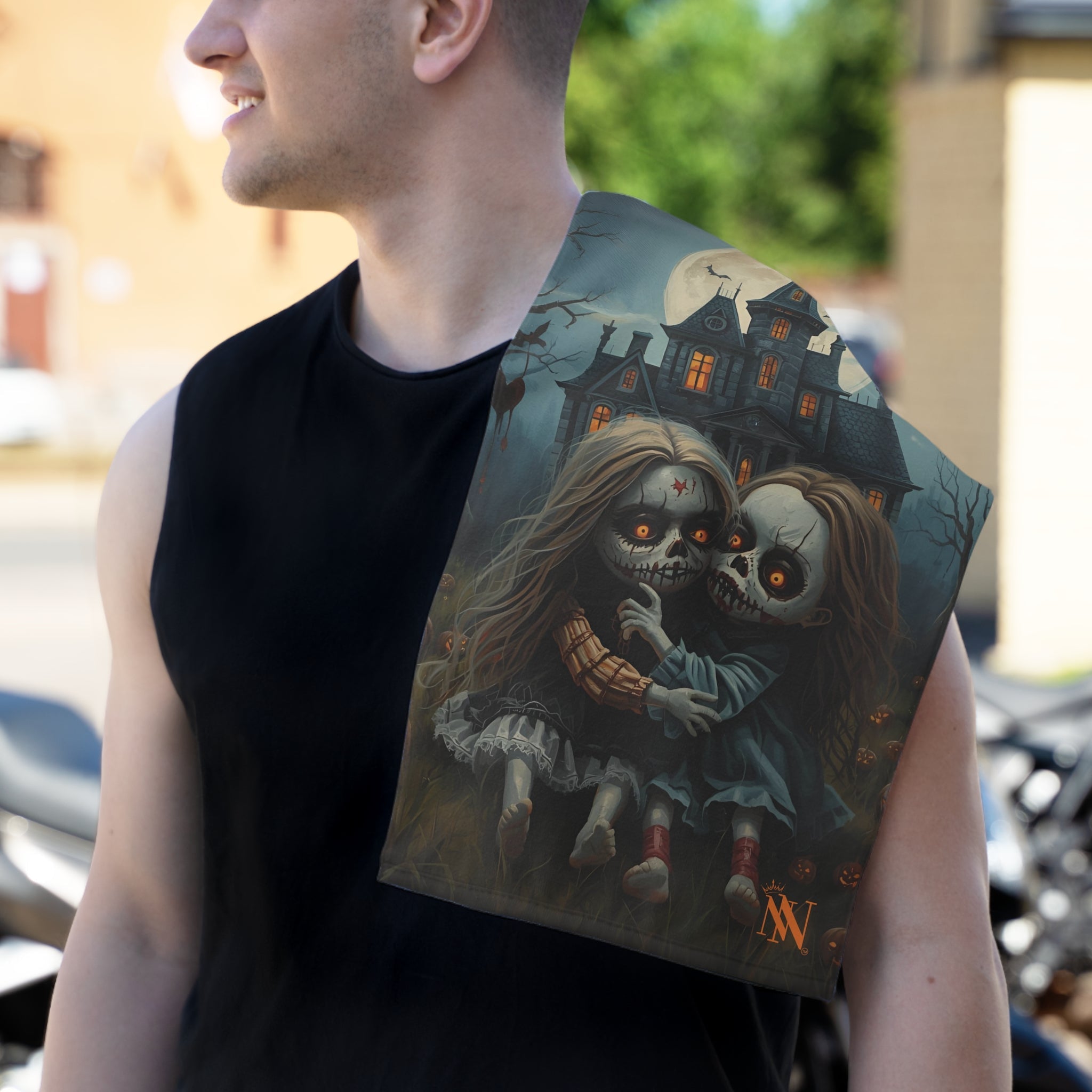 Scary Halloween Pumpkin Girls | Mix & Match Soft Fun-Flirty Lovers’ Towels