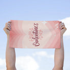 Happy Valentine’s Day Ombre Heart | Mix & Match Soft Fun-Flirty Lovers’ Towels