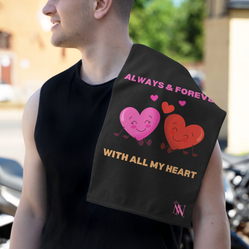 With All My Heart | Mix & Match Soft Fun-Flirty Lovers’ Towels