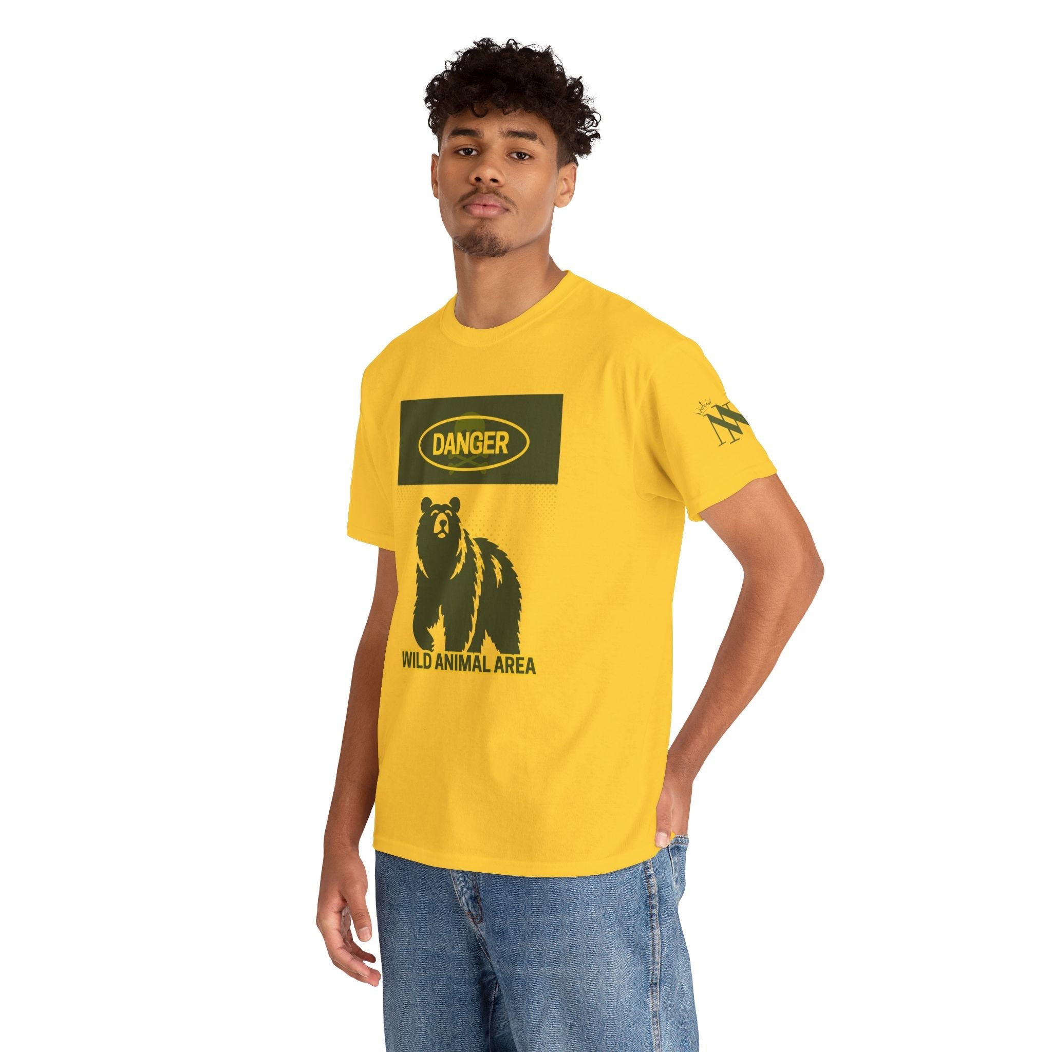 Danger Wild Animal Area | Mix & Match Cotton Unisex Fun-Flirty Lovers’ T-Shirts