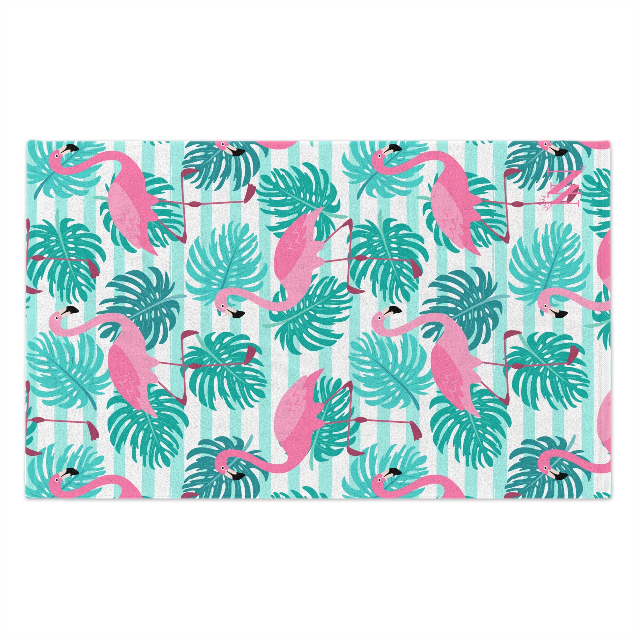 Pink Flamingo Hawaiian Shirt | Mix & Match Soft Fun-Flirty Lovers’ Towels