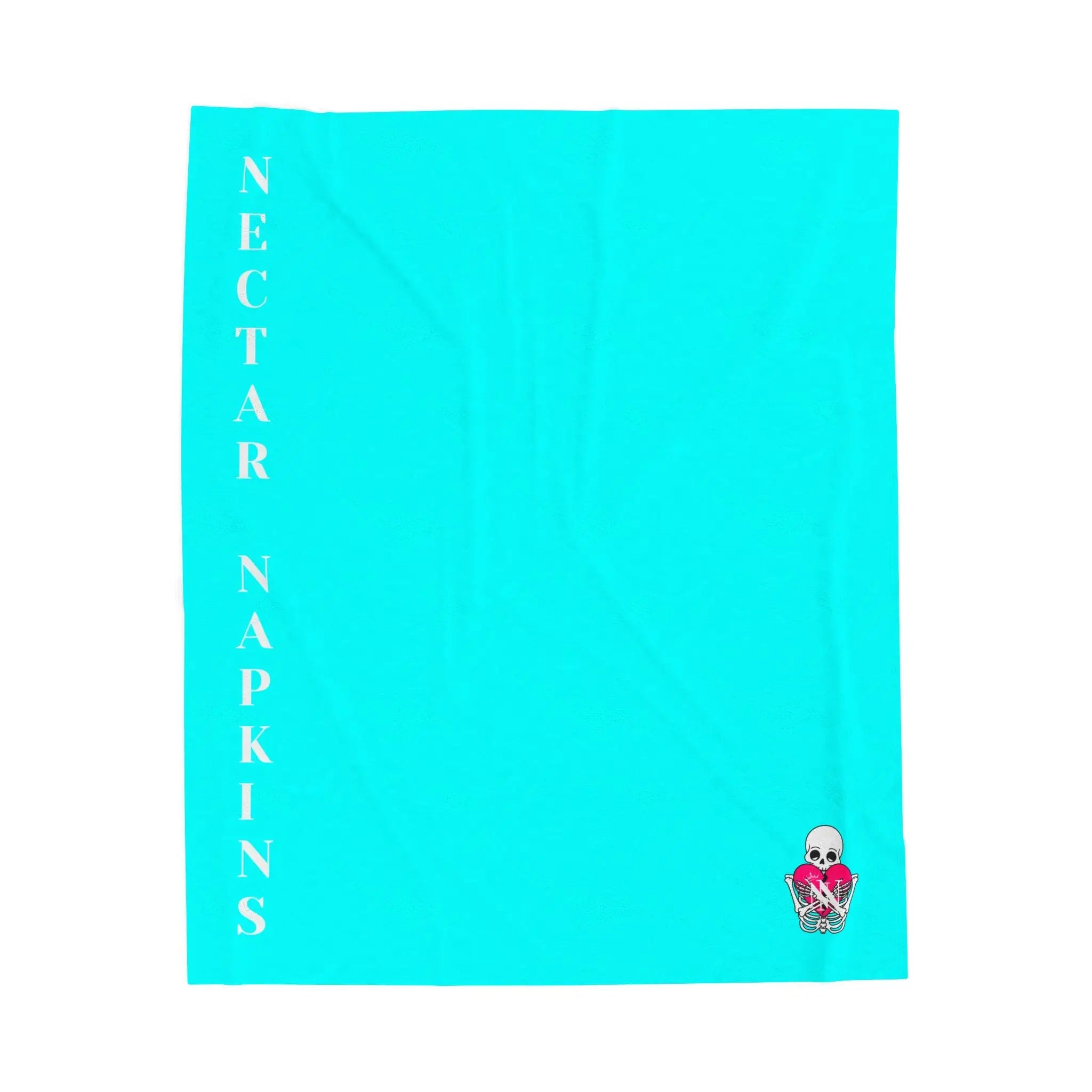 Nectar Napkins Brand Neon Blue Love Blanket
