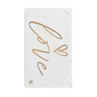 Gold Love Heart Cum Towel