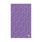 Wink Emoji Pattern Light Purple Cum Towel