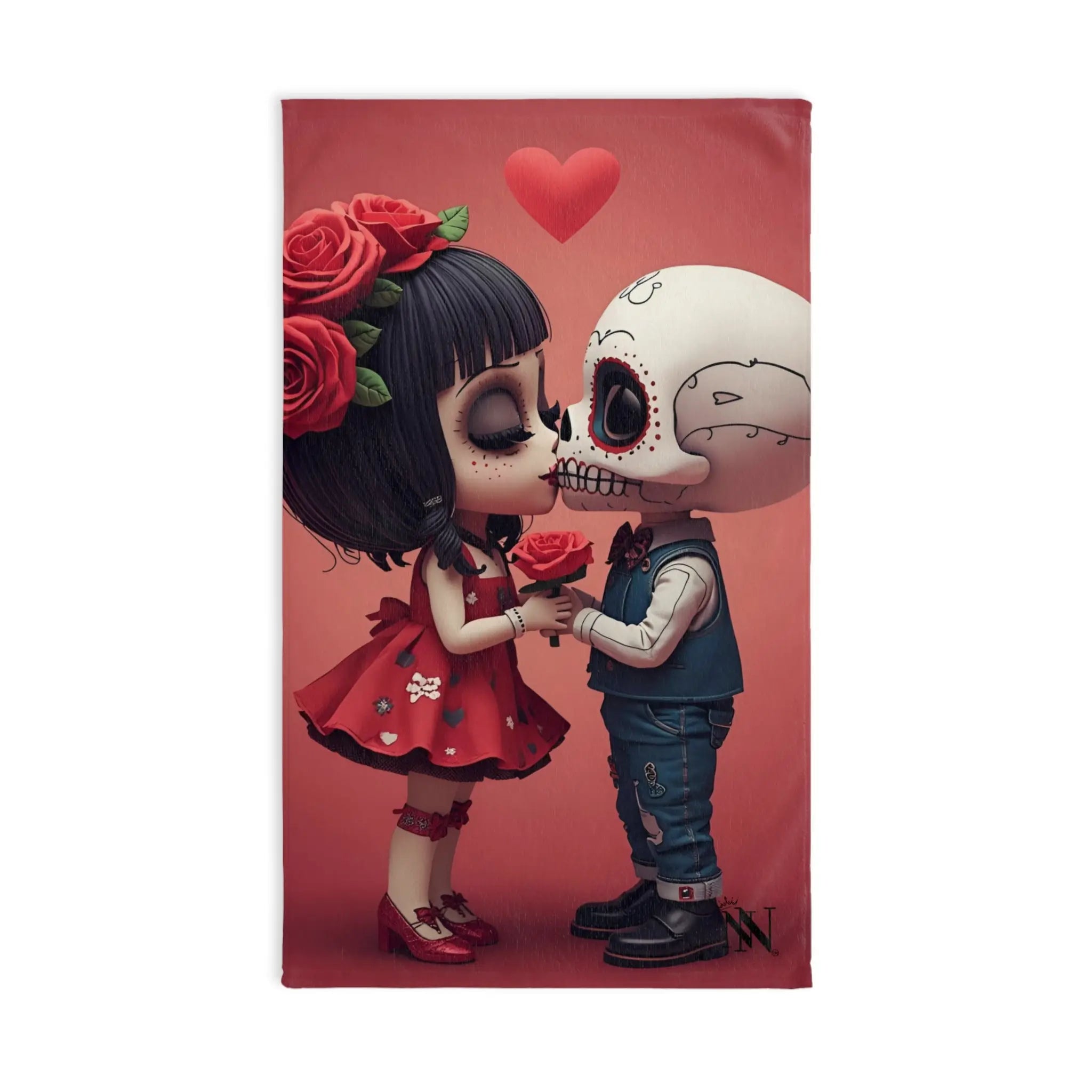 Day of the Dead’s Kiss | Mix & Match Original Fun-Flirty Lovers’ Towels
