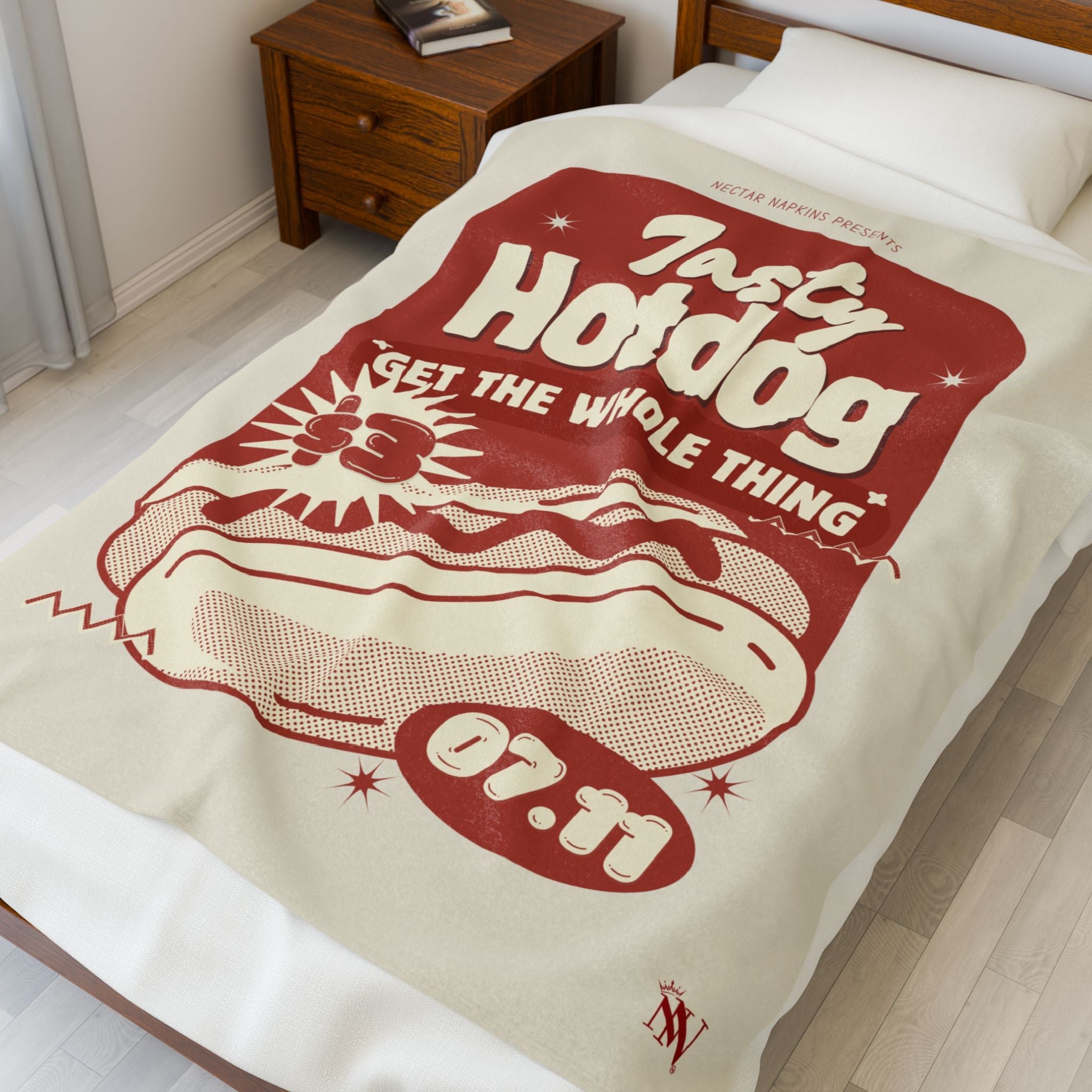 Tasty Hotdog | Mix & Match Velveteen Fun-Flirty Lovers’ Blankets