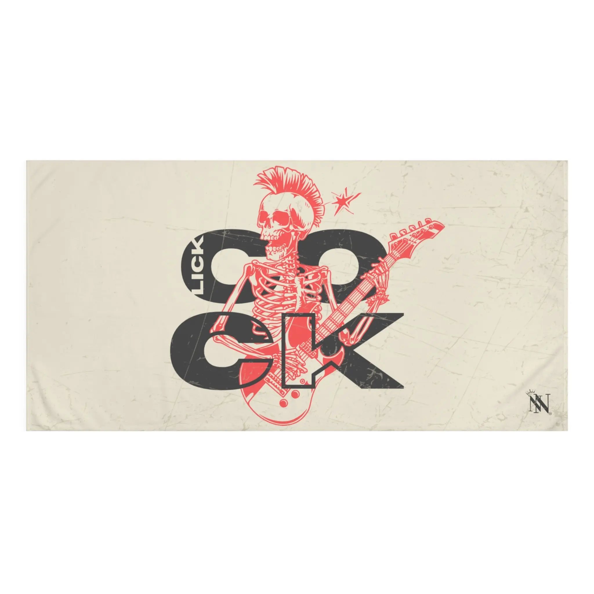 Lick Cock Skull Rocker Anal Sex Towel