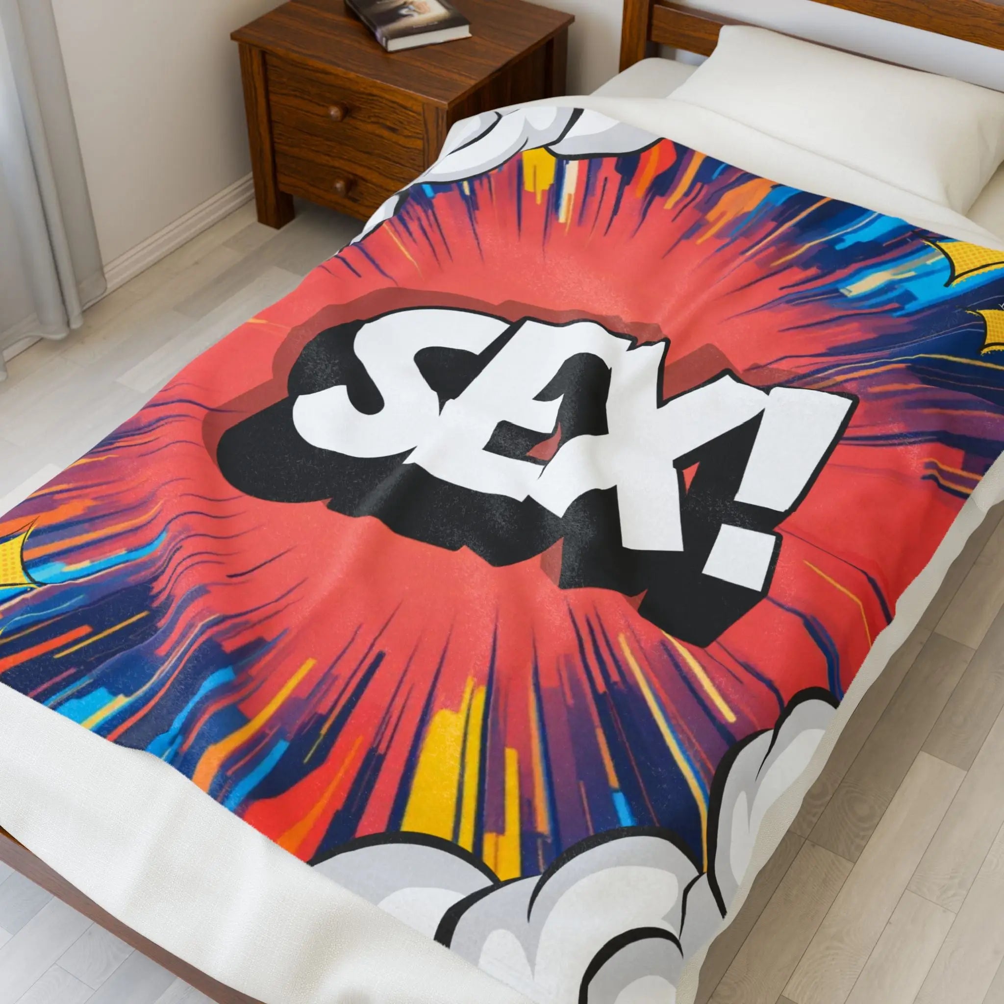 Sex! Pow | Mix & Match Velveteen Fun-Flirty Lovers’ Blankets