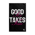 Good Sex Takes Time | Mix & Match Classic Fun-Flirty Lovers’ Towels