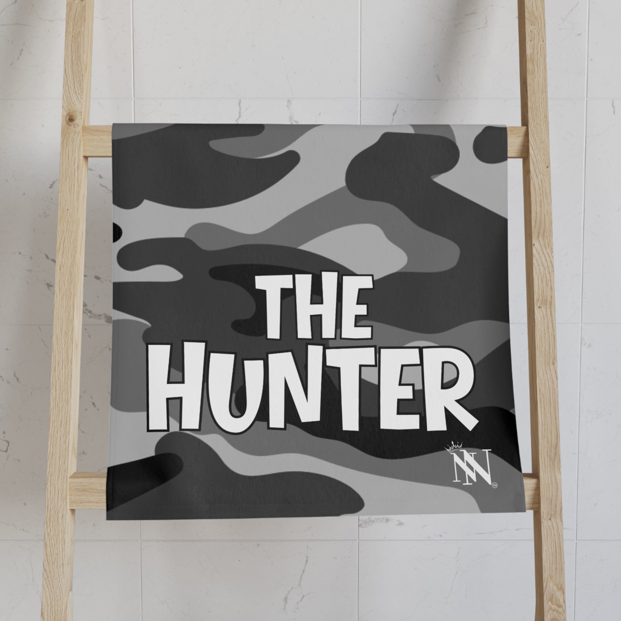 The Hunter & The Hunted Shareable Grey Camo Cum Towel