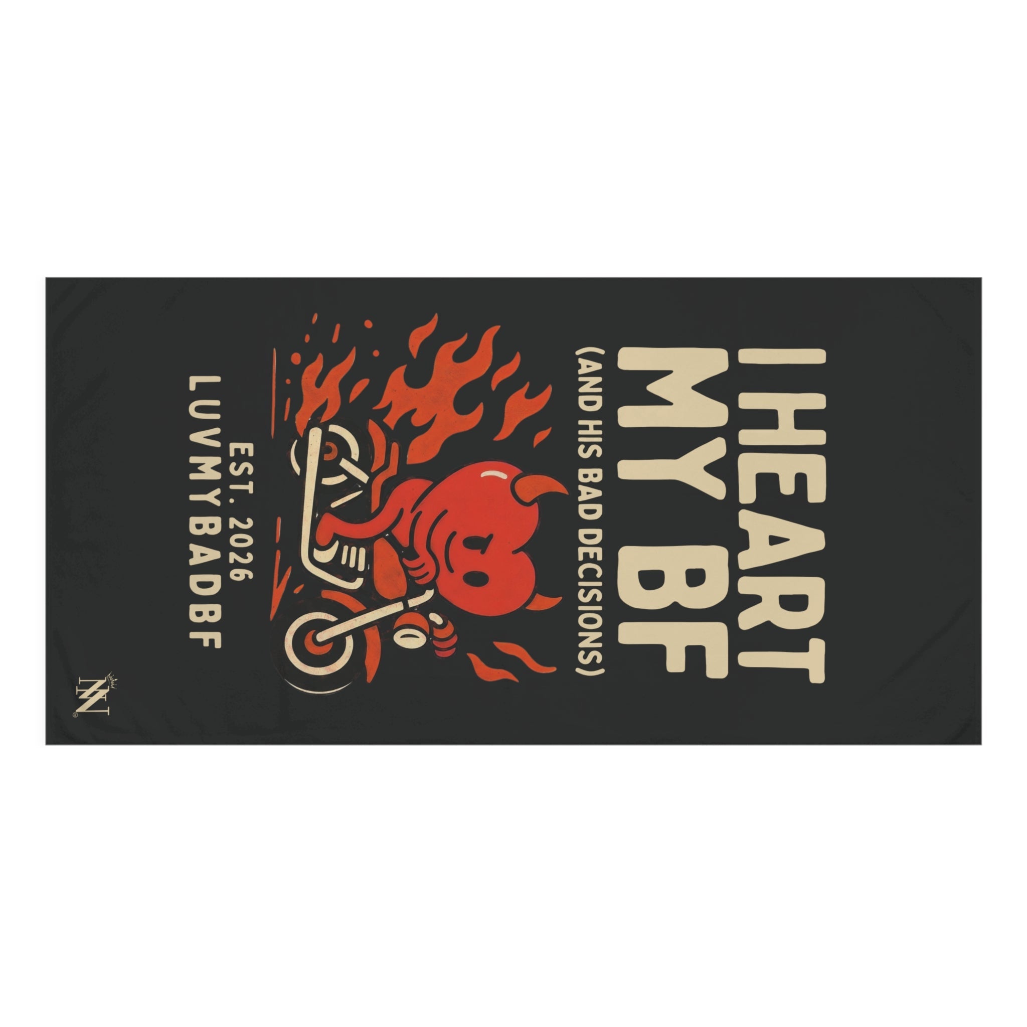 I Heart My BF | Mix & Match XL Fun-Flirty Lovers’ Towels