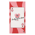 Lucky in Love Card | Mix & Match XL Fun-Flirty Lovers’ Towels