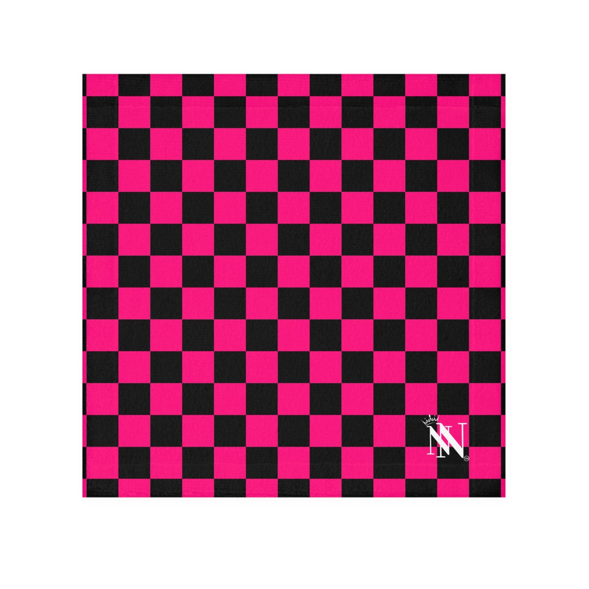 Signature Pink Black Checkers | Mix & Match Lils’ Fun-Flirty Lovers’ Towels