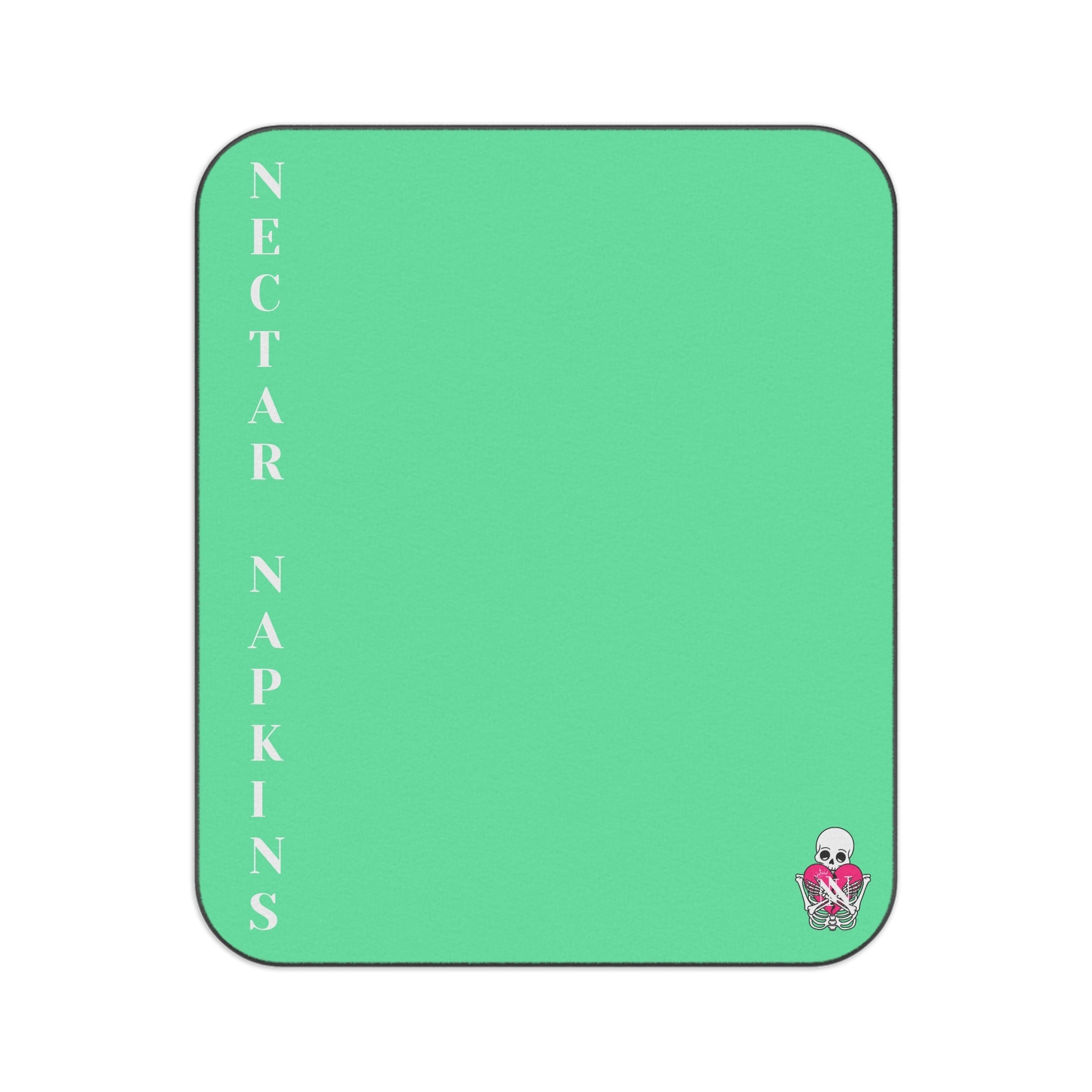 Nectar Napkins Brand Mint Green Water-Resistant Sex Blanket