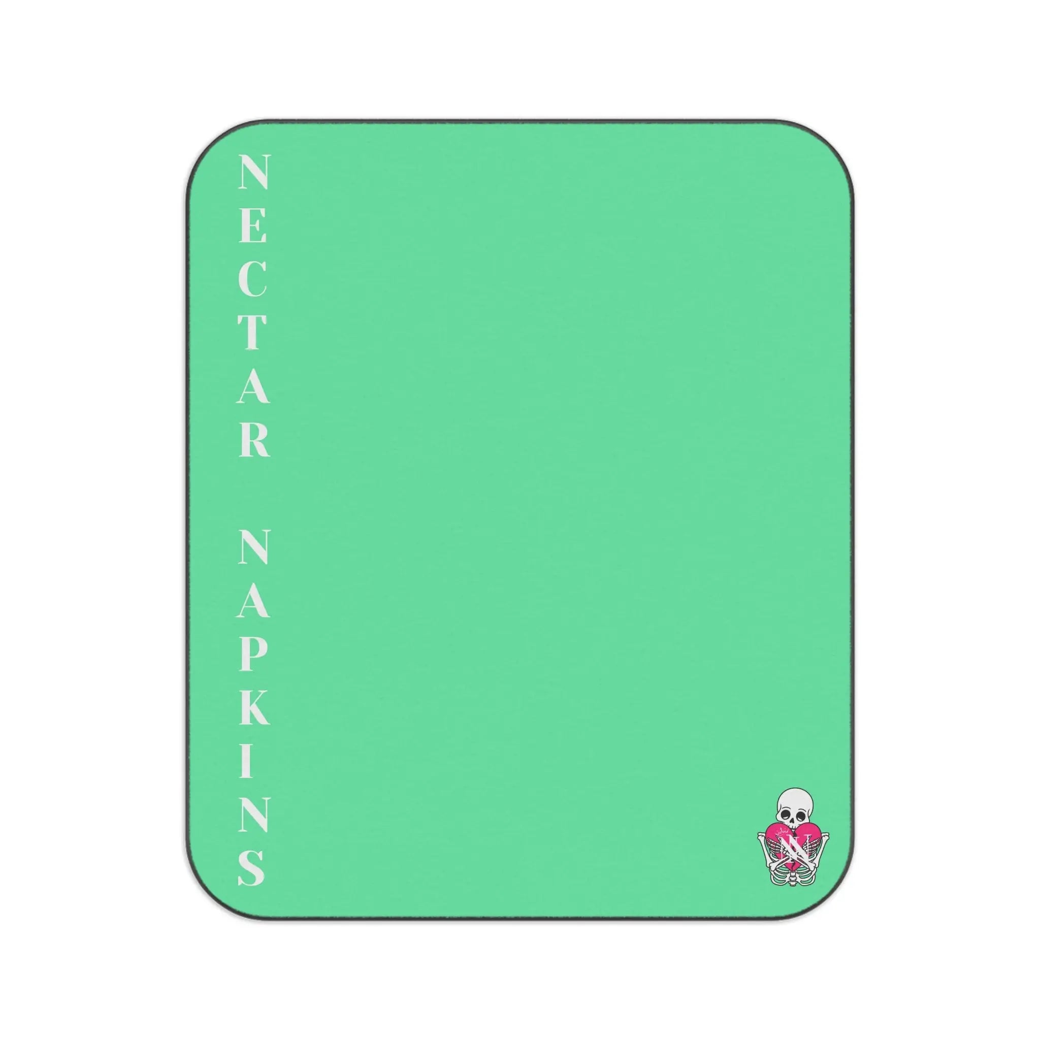 Nectar Napkins Brand Mint Green Water-Resistant Sex Blanket