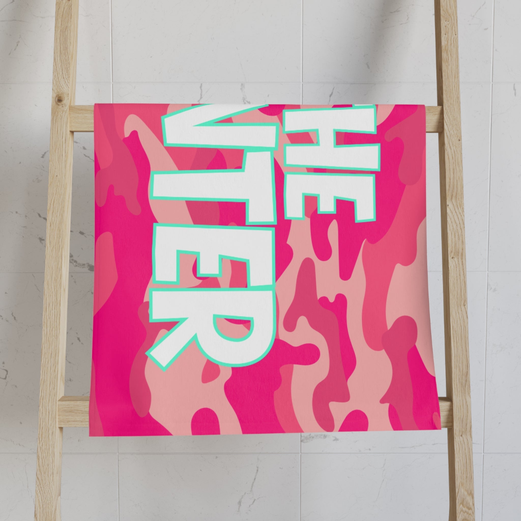 The Hunter Pink Camo Cum Towel