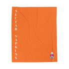 Nectar Napkins Brand Crusta Bright Orange Love Blanket