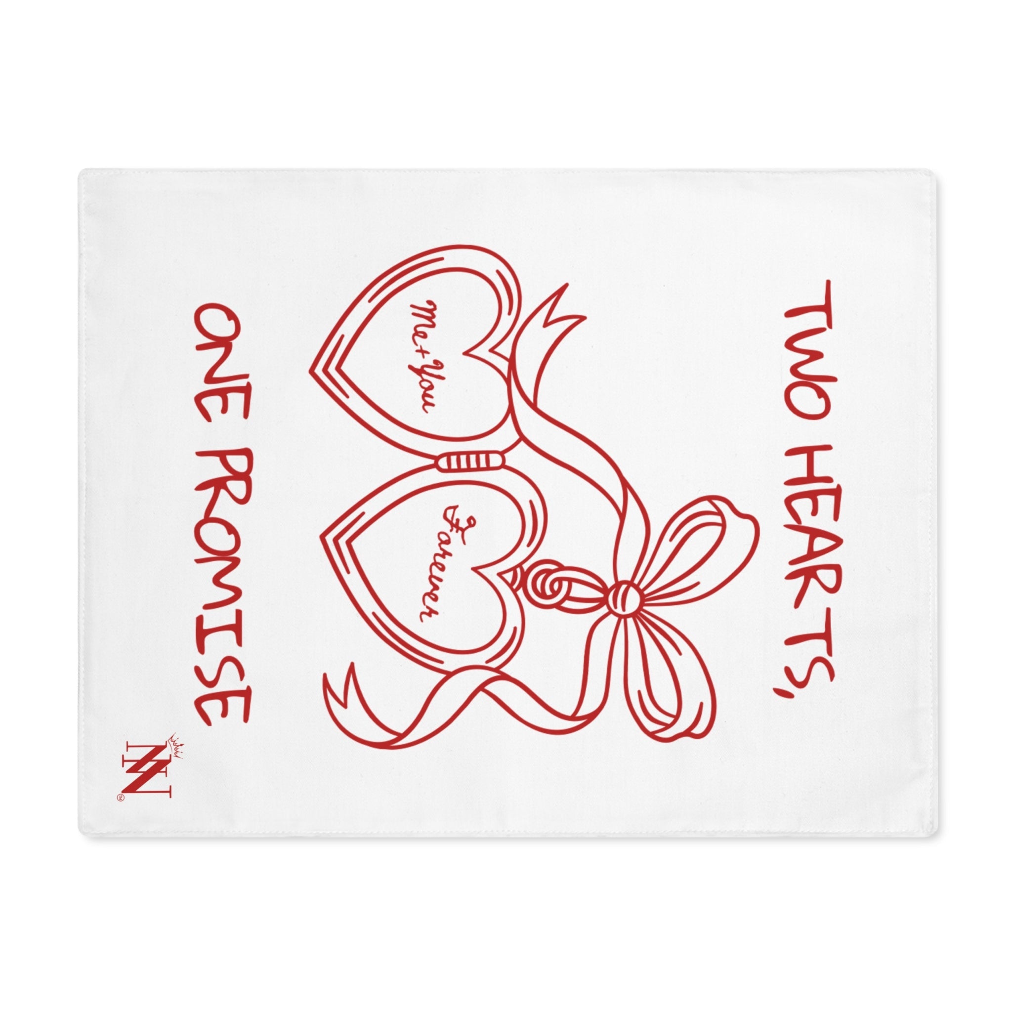 Two Hearts One Promise Sex Toy Mat