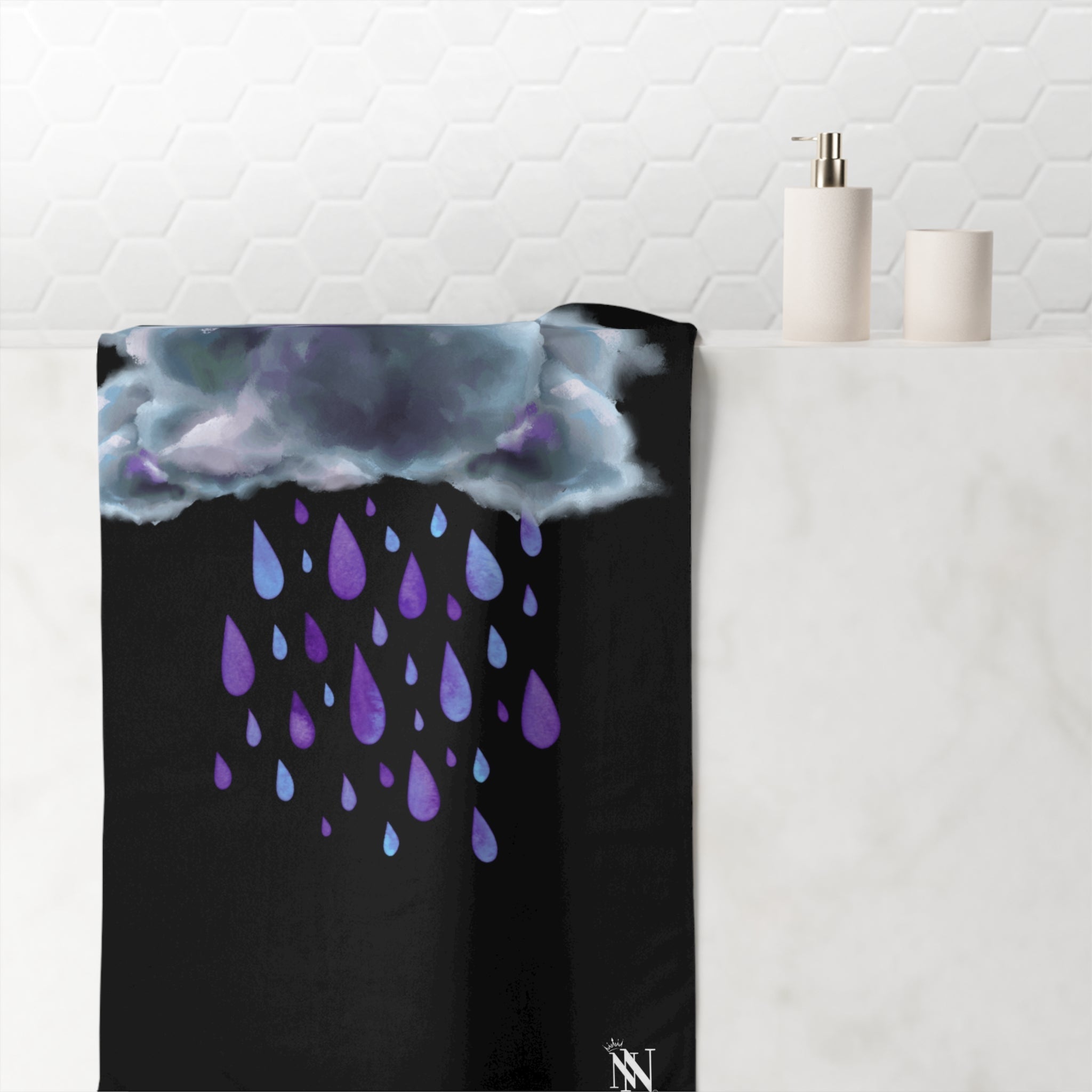 Purple Rain Cloud | Mix & Match XL Fun-Flirty Lovers’ Towels