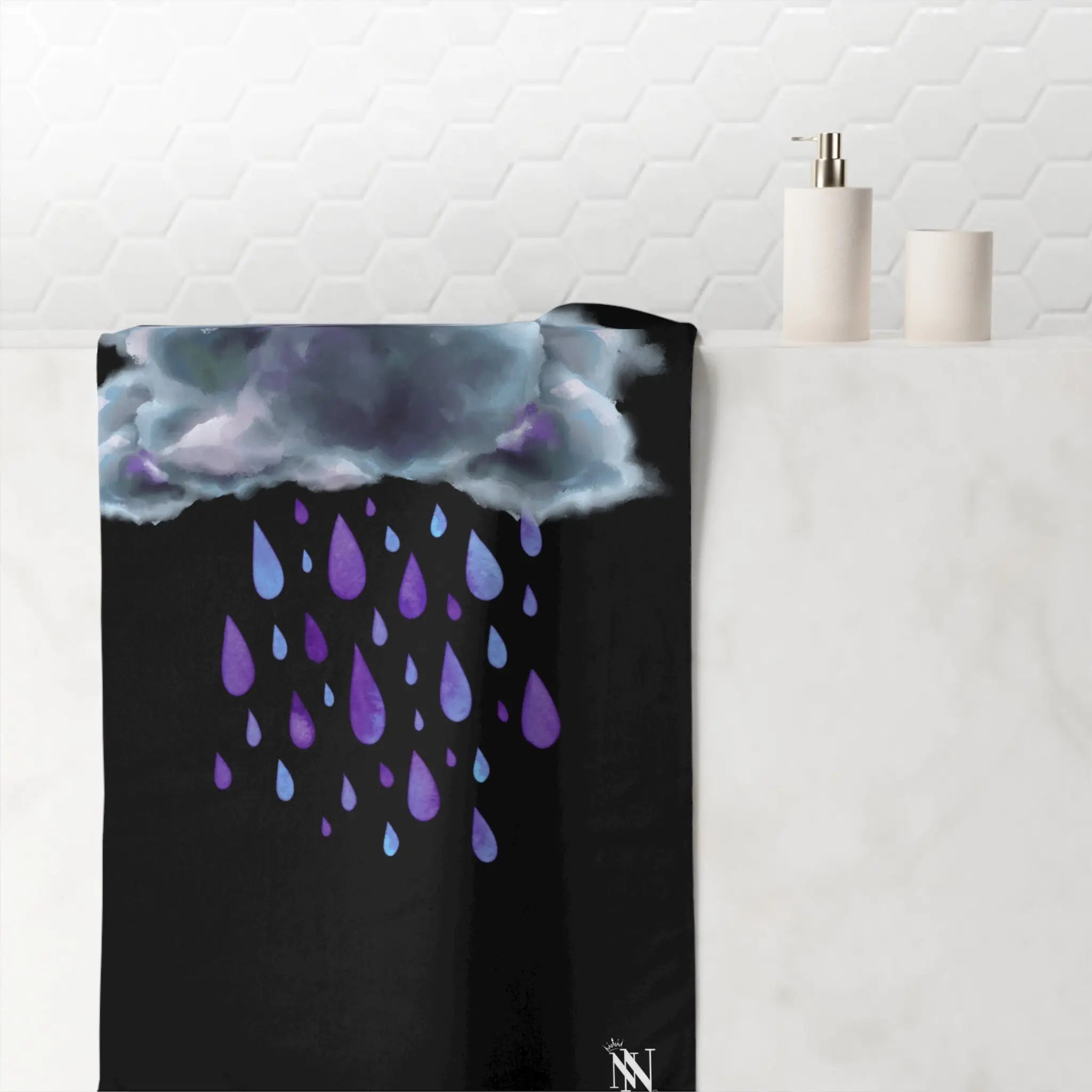 Purple Rain Cloud | Mix & Match XL Fun-Flirty Lovers’ Towels
