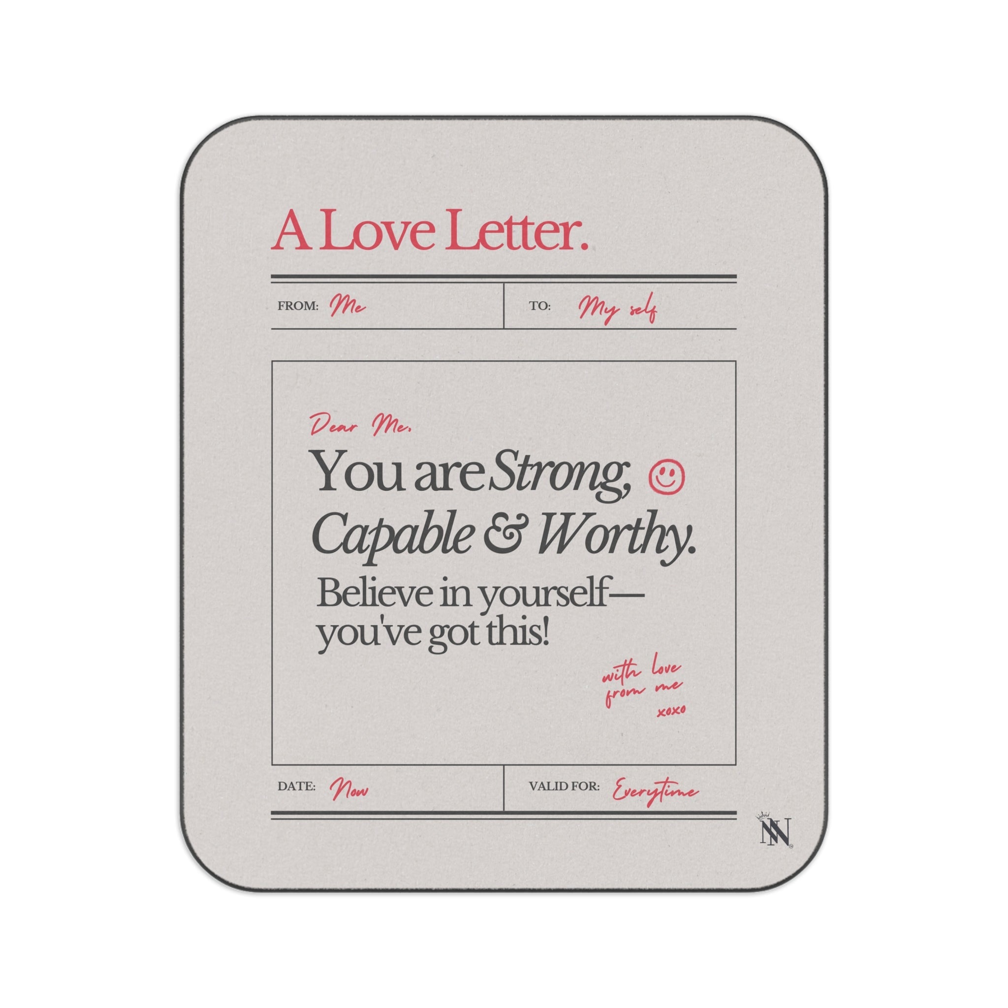 A Love Letter to Myself | Mix Match Fun-Flirty Lovers’ Water-Resistant Blankets